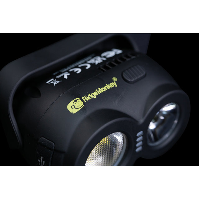 Ridgemonkey VRH150X | USB Rechargeable Headtorch | Oplaadbare Hoofdlamp