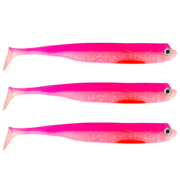 Eurocatch Fishing Zander Gummifisch | Shad | UV Pink | 20cm | 3st