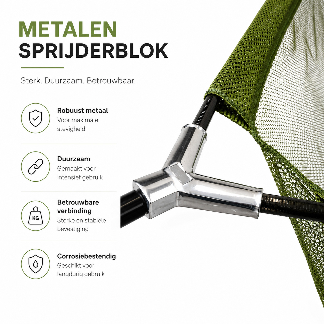 Faith Carp Landing net - 2 Sec. Carbon Handle - 1,80m - incl Double Netfloat