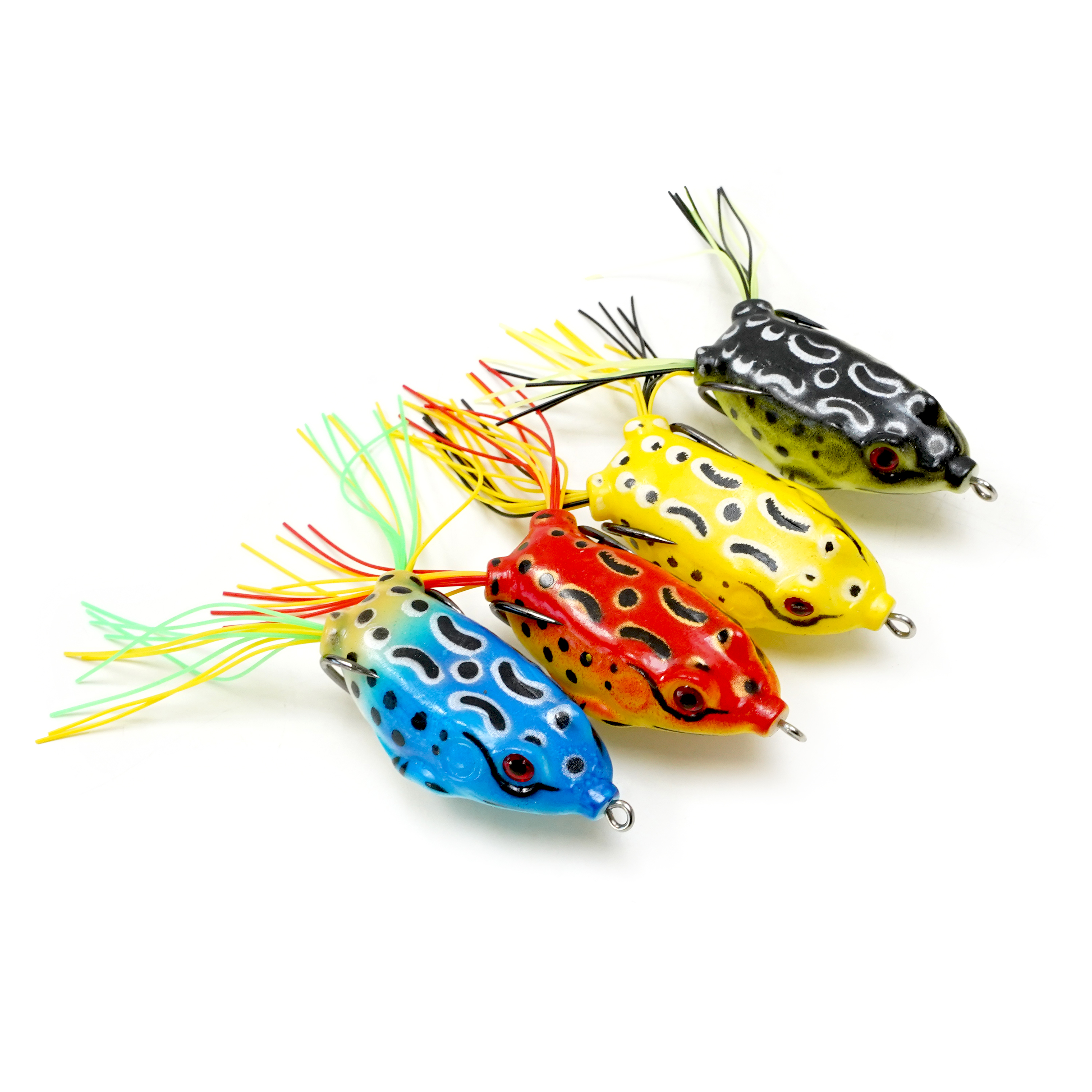 FishXpro Kunstköder Frog Vorteilset – 16-teiliges Set für Barsch und Hecht