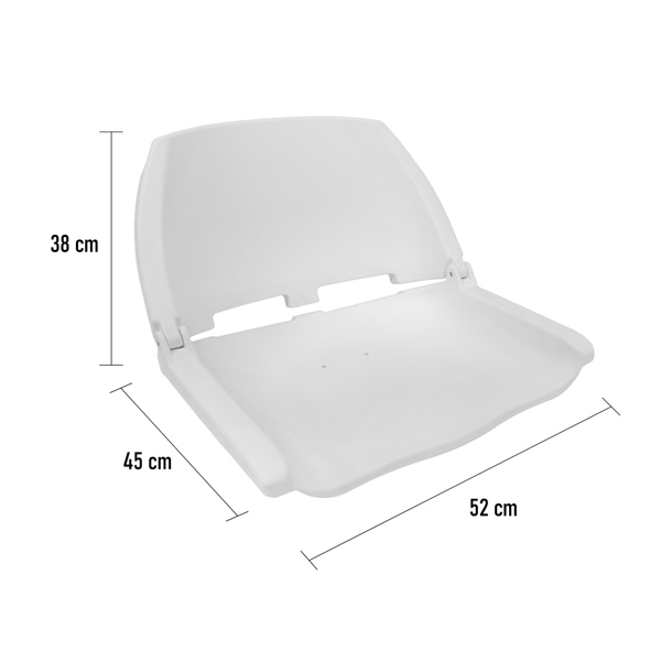 Waterside Captain Deluxe All Weather Boatseat | Wit | Bootstoel