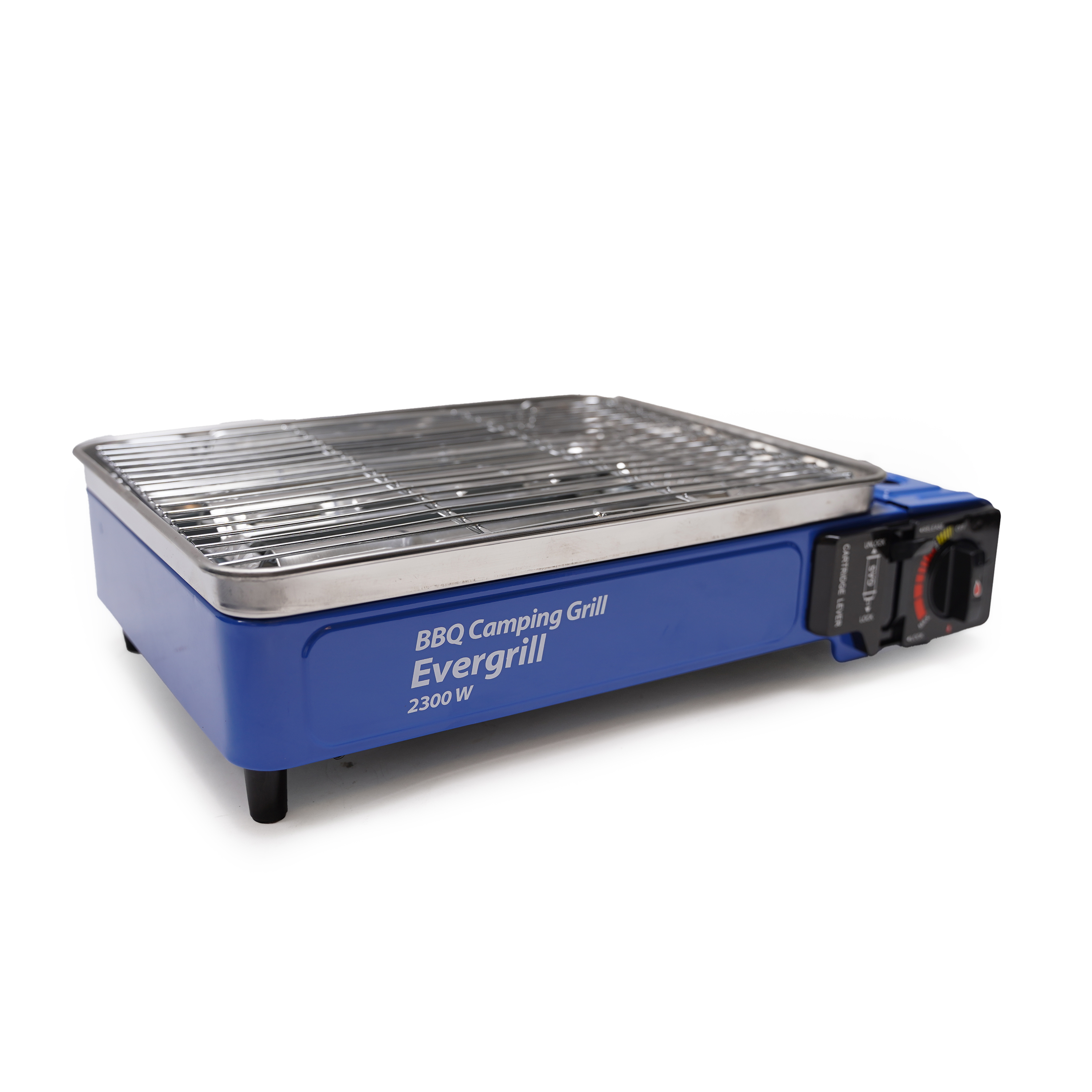 Eurocatch Butaangas Camping Grill Evergrill - Gas Barbecue - Camping Kooktoestel - Tafelgrill - Tafelbarbecue - Incl. 4 Gasbussen