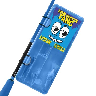 Eurocatch Werphengel set - compleet - Blauw met lichtgevende werpmolen