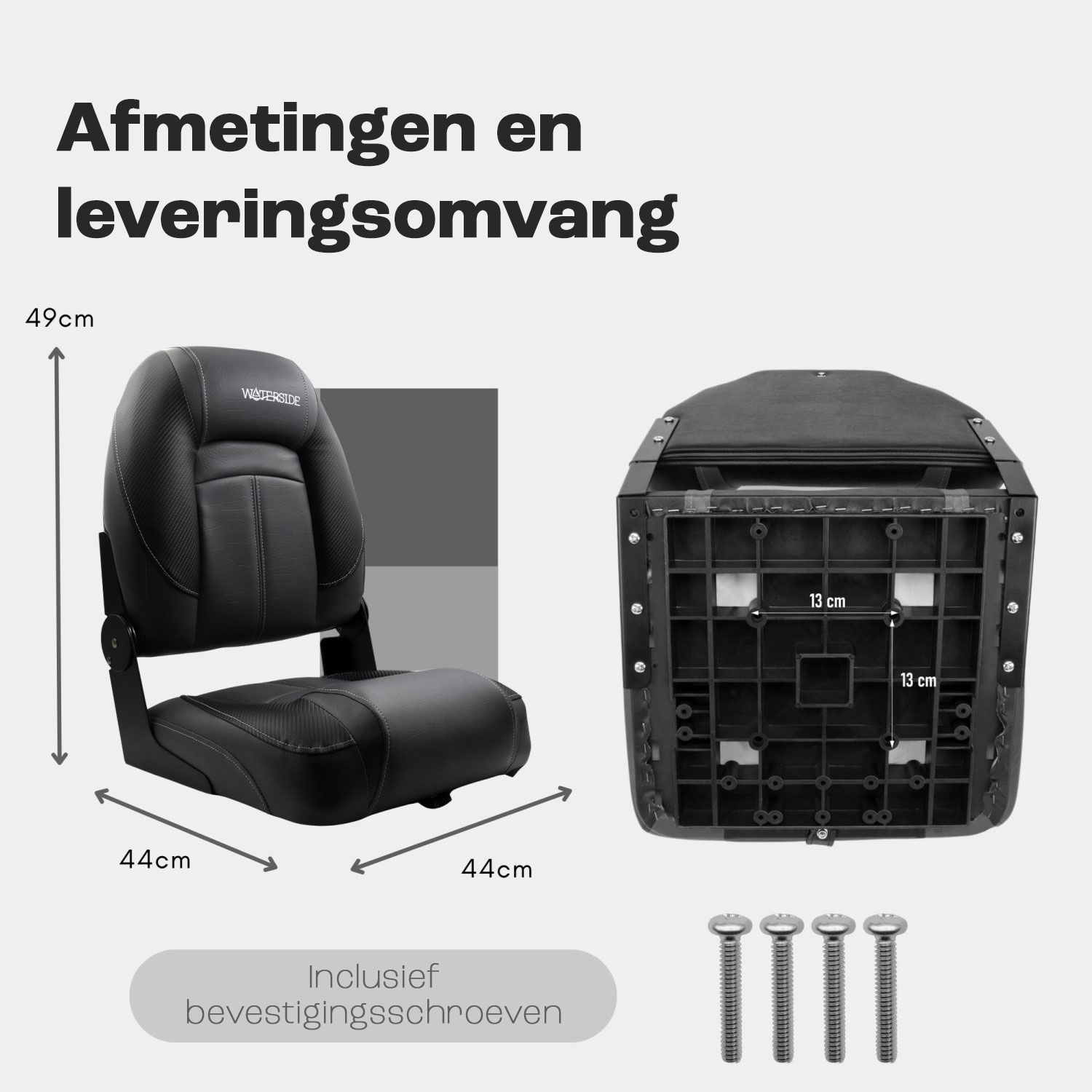 Waterside - Luxus Low Back - Bootstoel - Jack - Dark Series