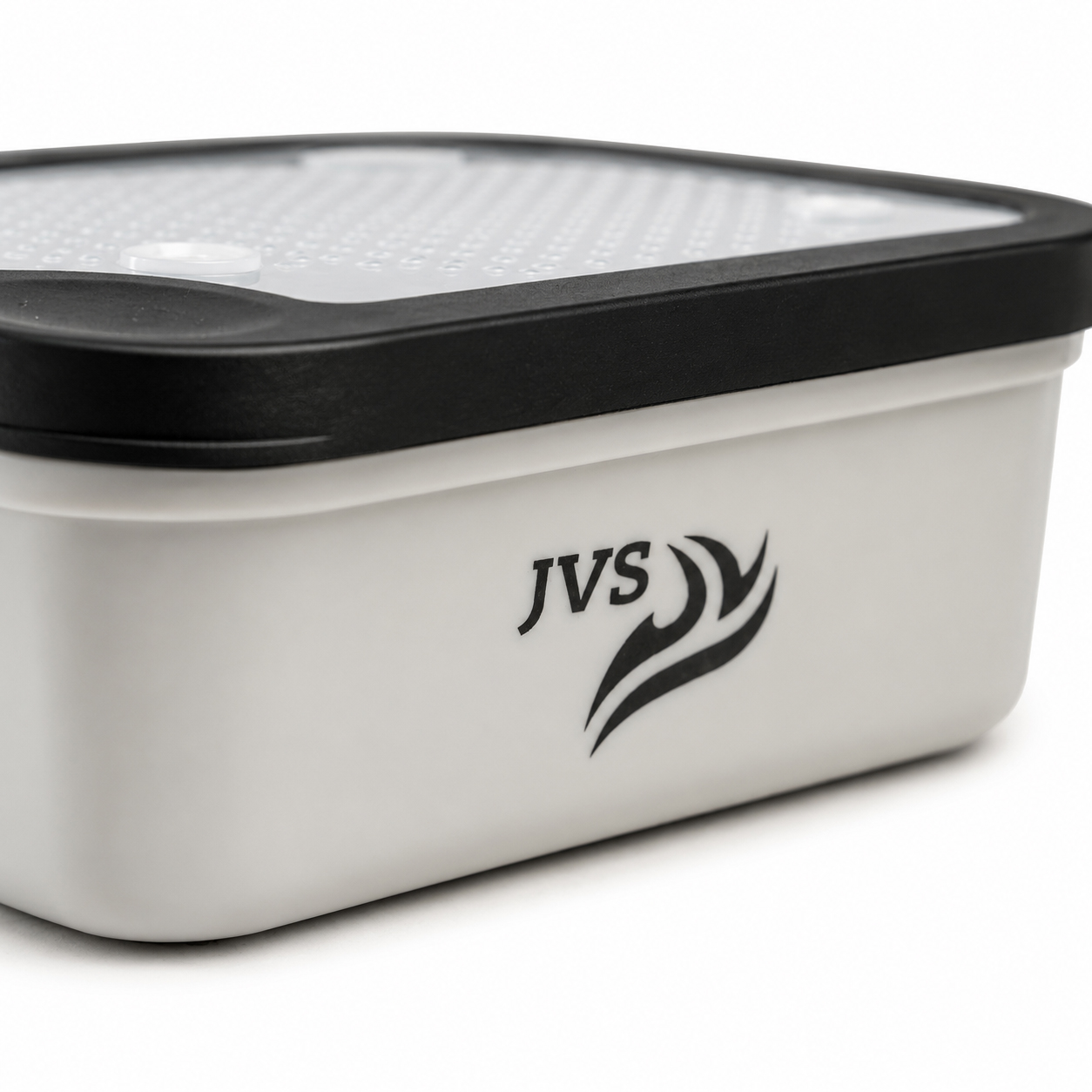 Boîte à asticots JVS avec joint en caoutchouc – tamis à pellets inclus – basse