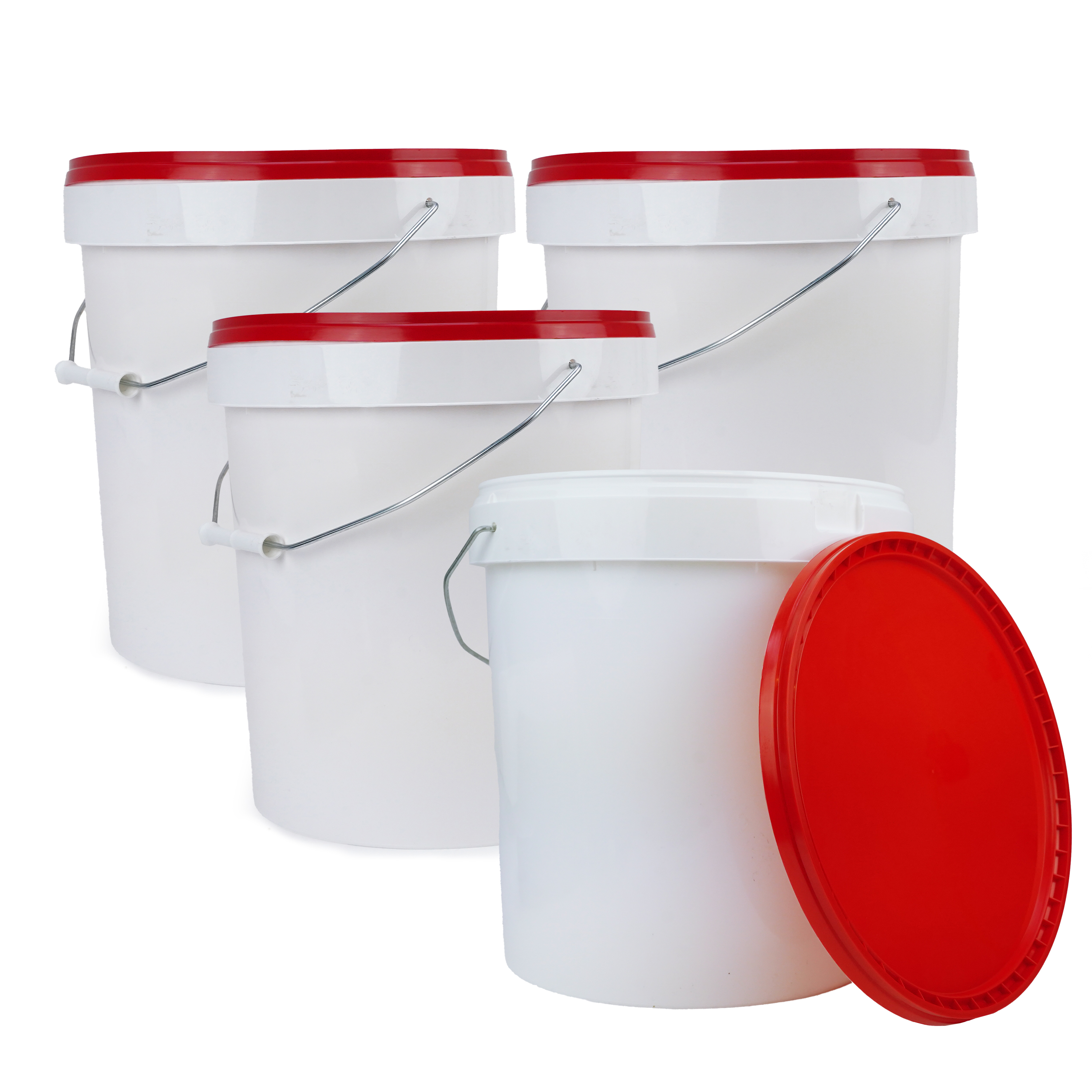 Eurocatch Emmer set - 15,6L - Incl Deksel - Set van 4 Stuks