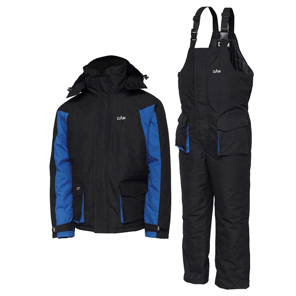 Dam O.T.T. Thermal Suit | Black Night/Blue | Maat XL | Warmtepak