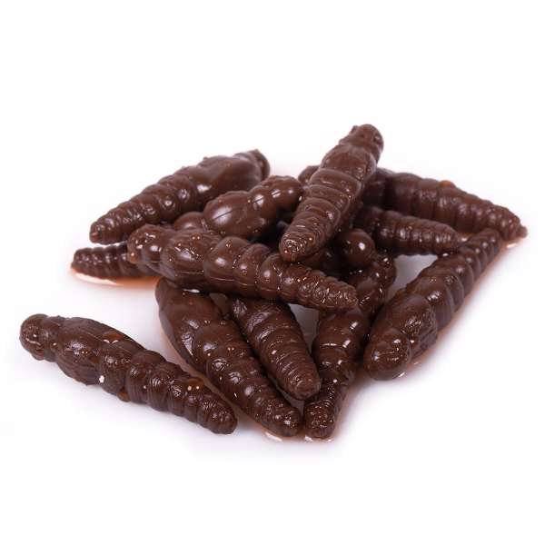 Libra Lures Largo Slim Larve | Brown | 3.4cm | 12 Stuks