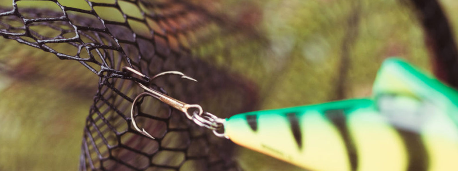 Een gecoate schepnet