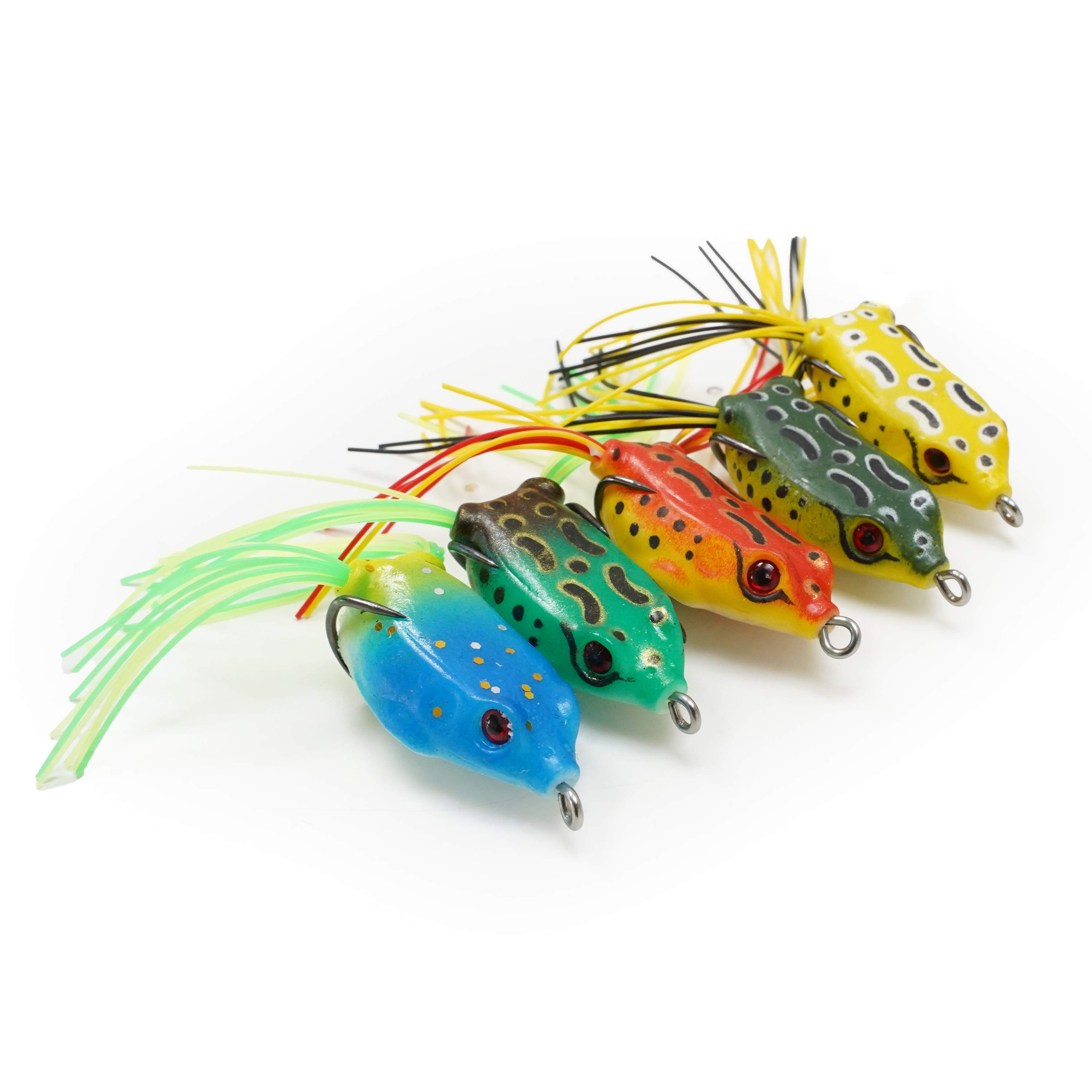 FishXpro Kunstköder Frog Vorteilset – 16-teiliges Set für Barsch und Hecht