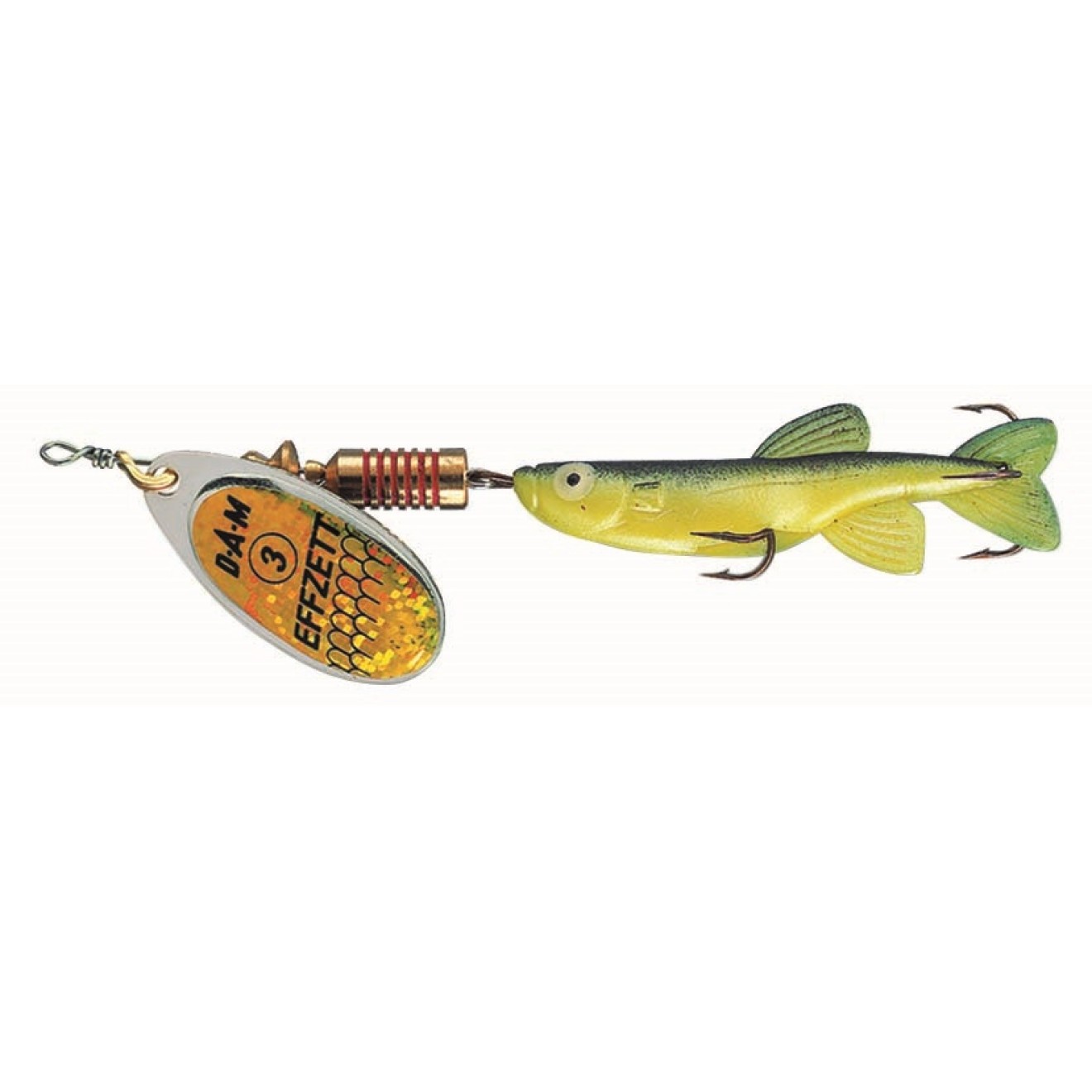 Dam Minnow Spinner 1 - 3G - Sinking Yellow/Black