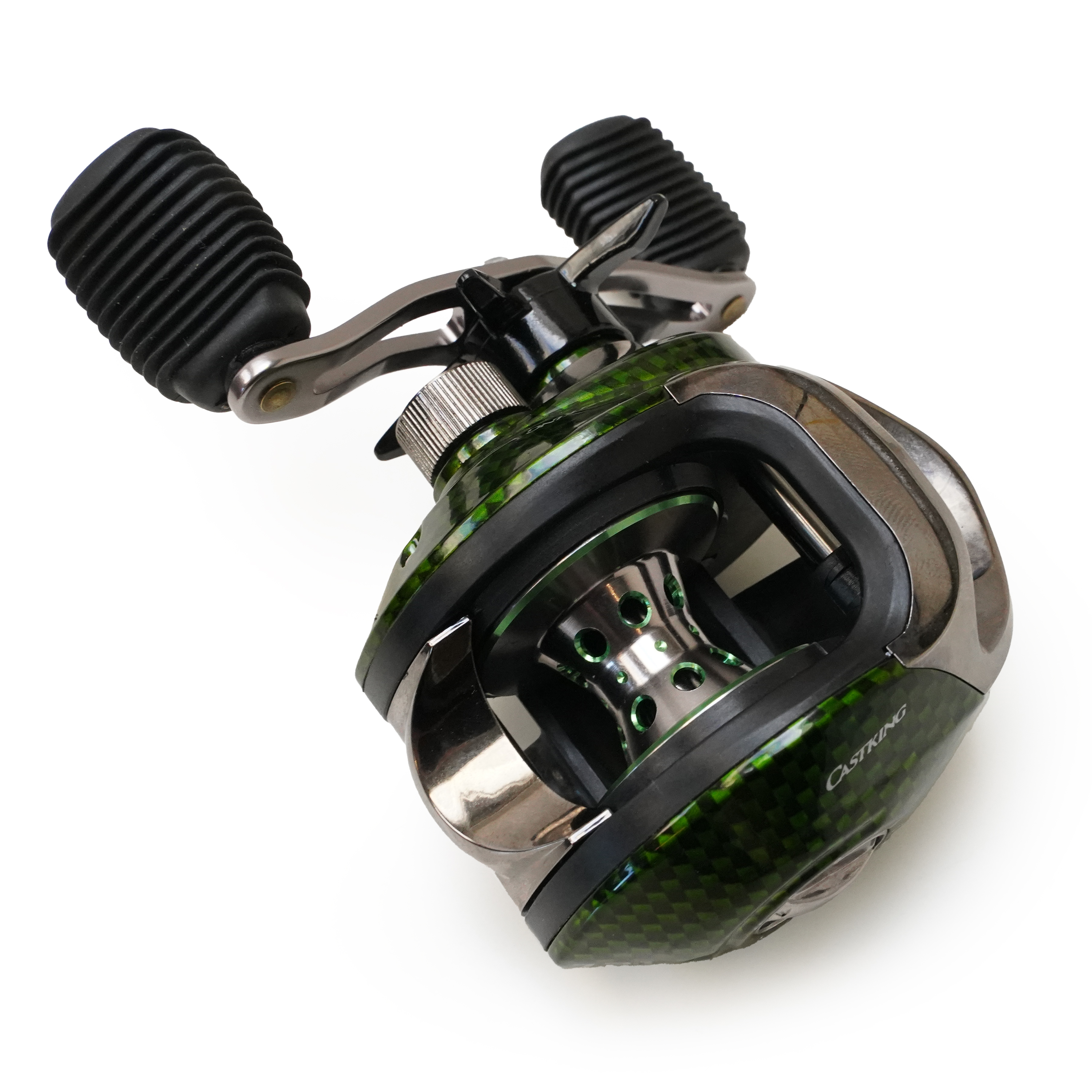 Traxis CastKing LH Baitcast Reel Carbon Green 