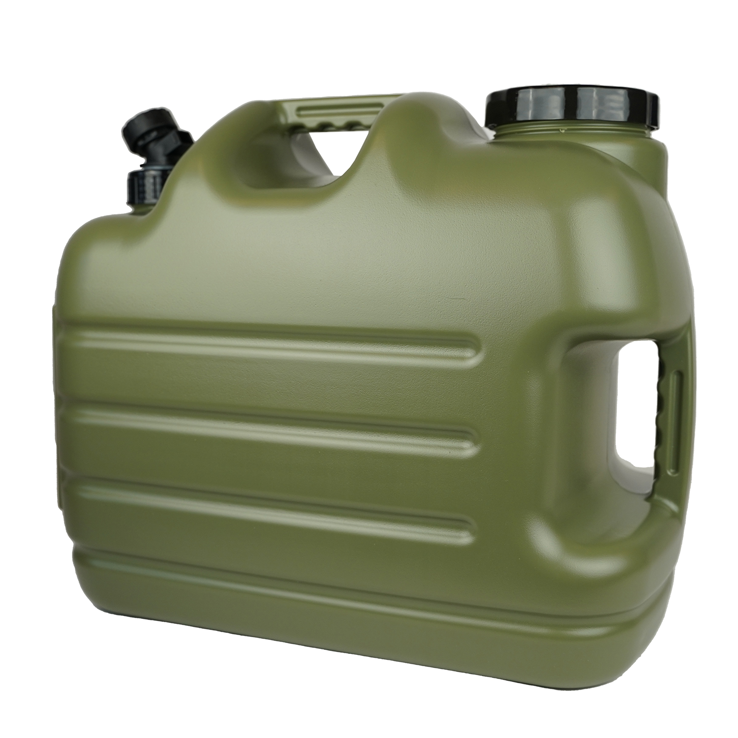 Faith | Jerrycan met Kraan | 25 Ltr | 43x24x35.5cm | Polyethyleen Groen | Voedsel-Veilig