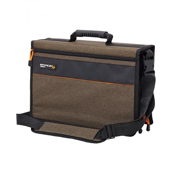 Savage Gear Flip Rig Bag L + Box + 12 Pe Bags | 39X25X10cm | 10L | Ködertasche