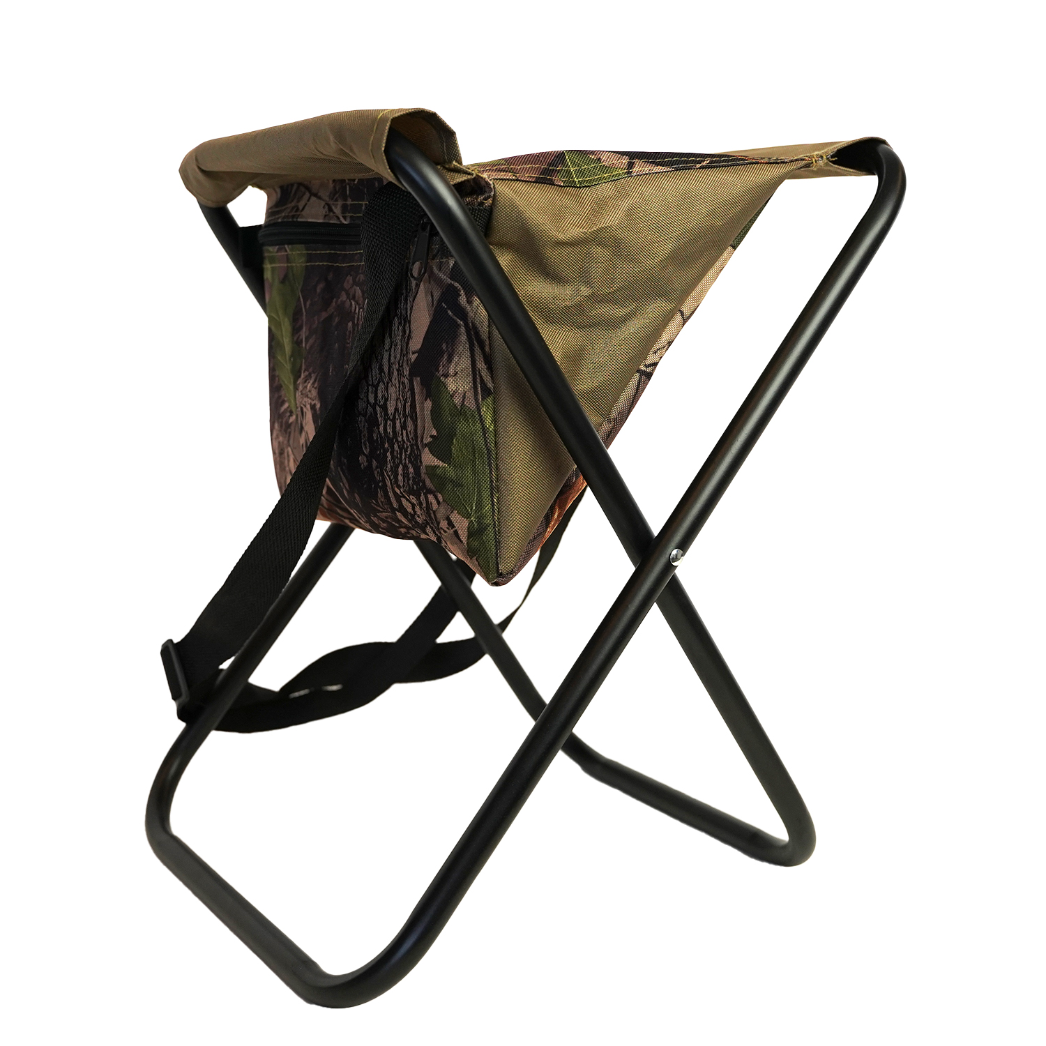 Eurocatch Opvouwbare stoel | Viskrukje | Incl. Tas en Draagriem | Camouflage