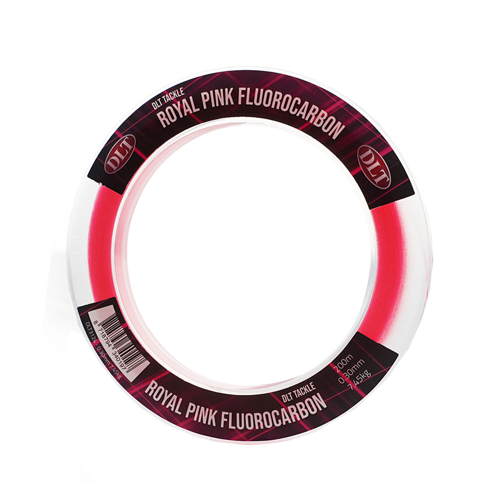 DLT Royal Pink | Fluor Carbon Lijn - 200m 0.35mm 9.75kg Trekkracht