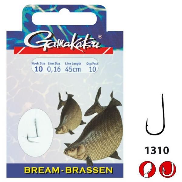 Gamakatsu Booklet Bream 1310N - Size #10-0.16mm - 45cm