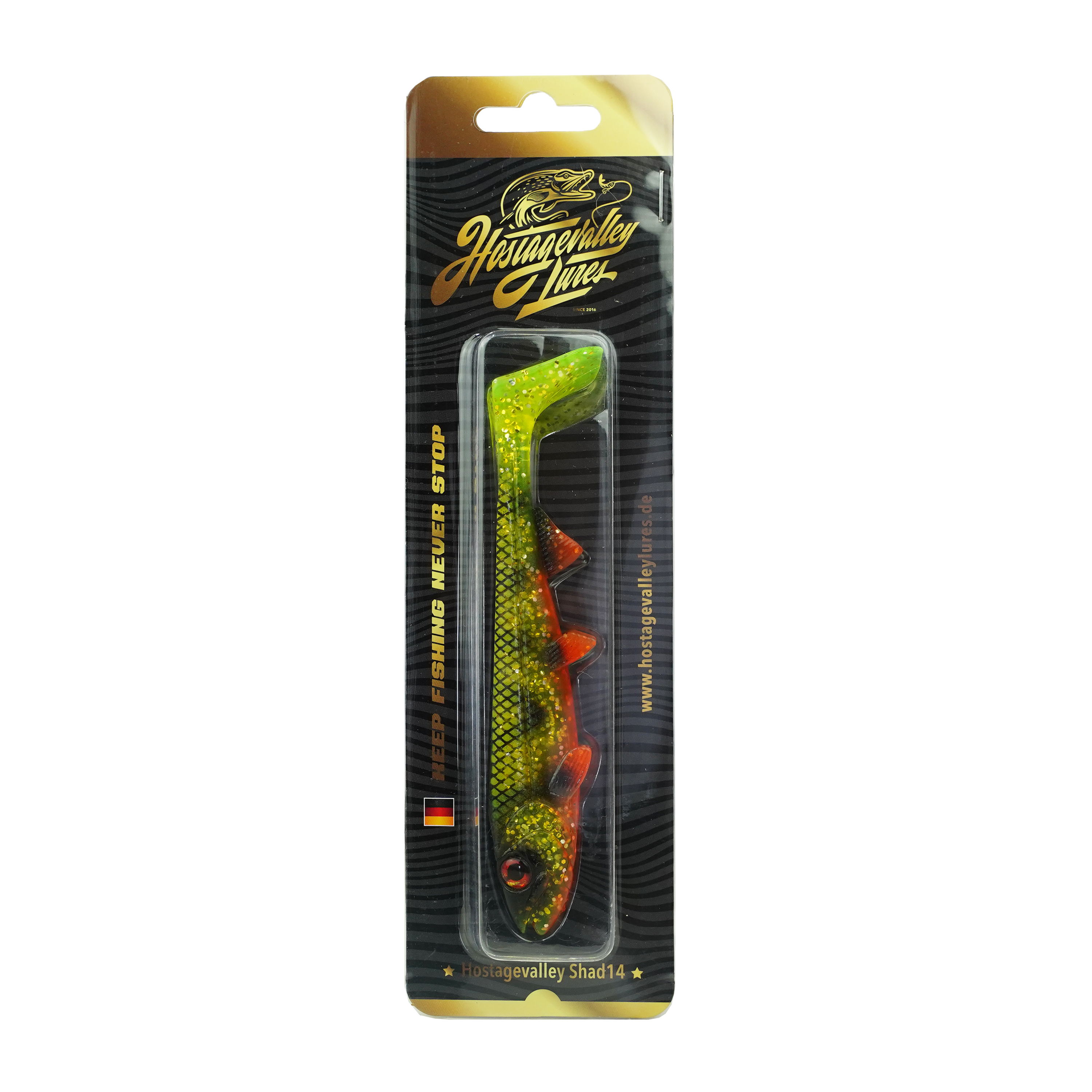Hostagevalley Shad - Natürlicher Barsch - 26cm