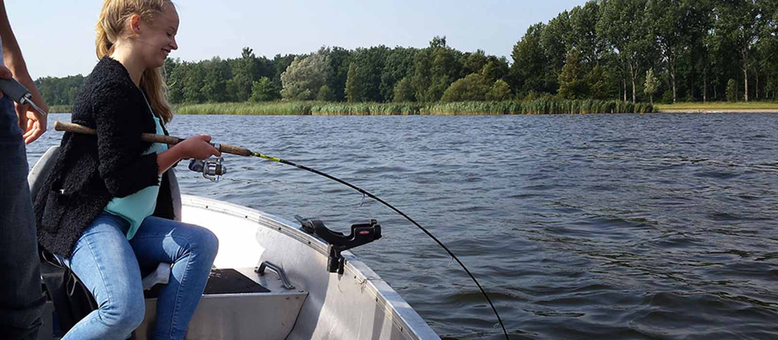 Vissen vanaf een boot