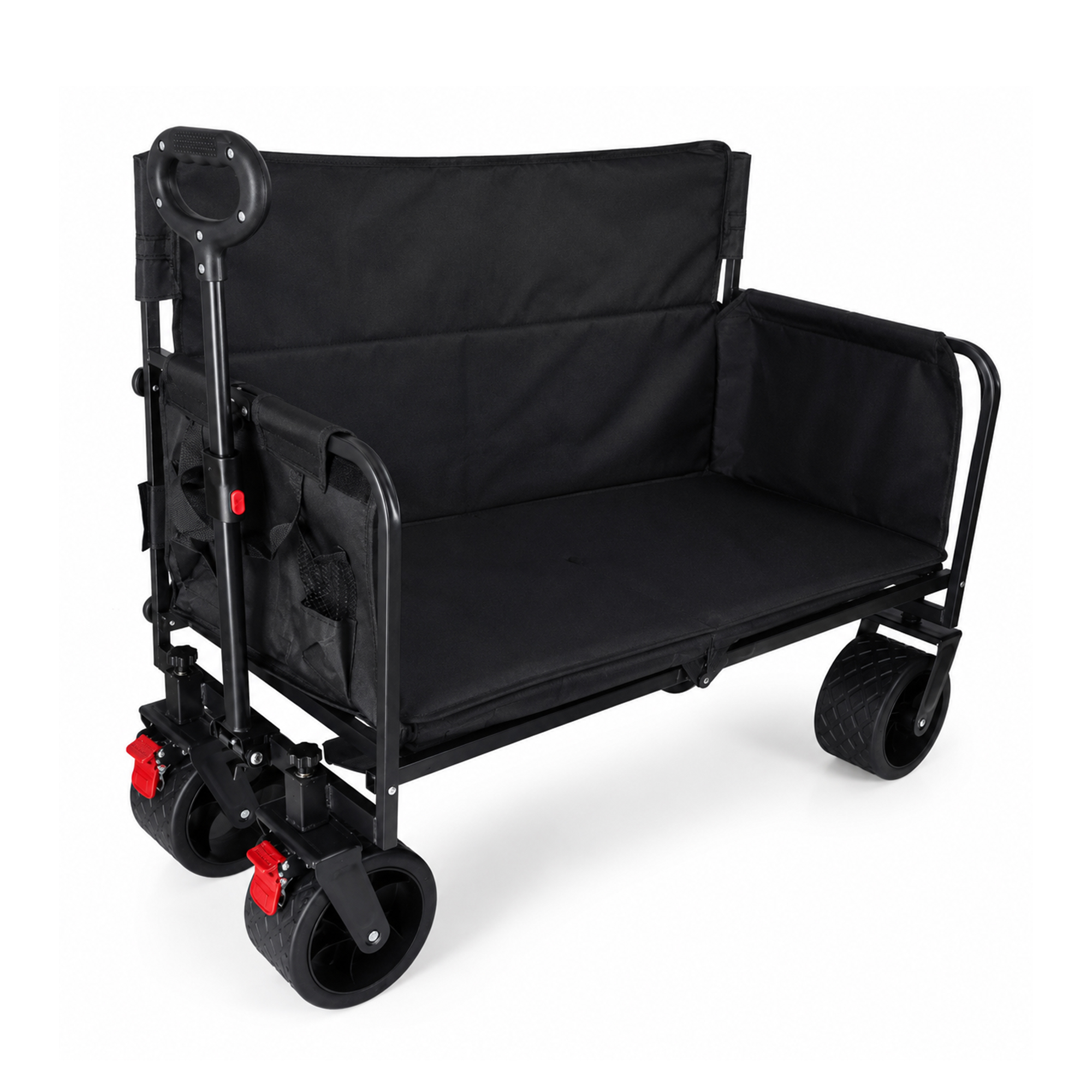 Eurocatch Folding Wagon - Seat&Sofa - 85x53x74cm - Black