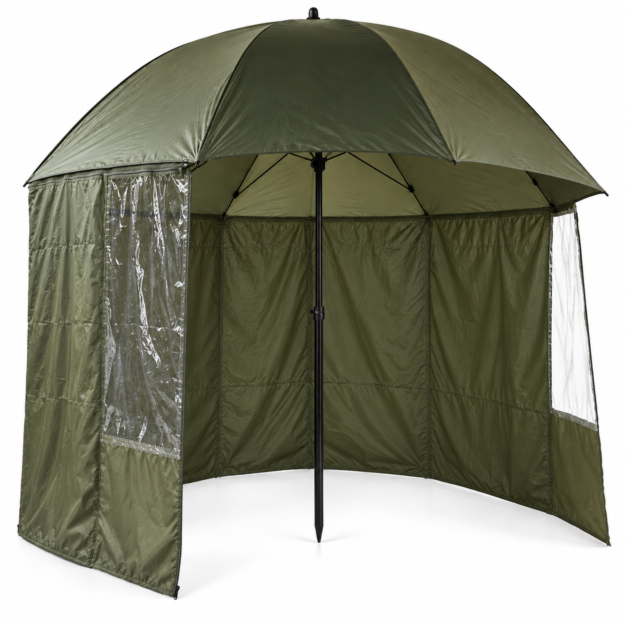 Traxis Eco Regenschirm + Reißverschlusszelt - 1.80m -  Grün