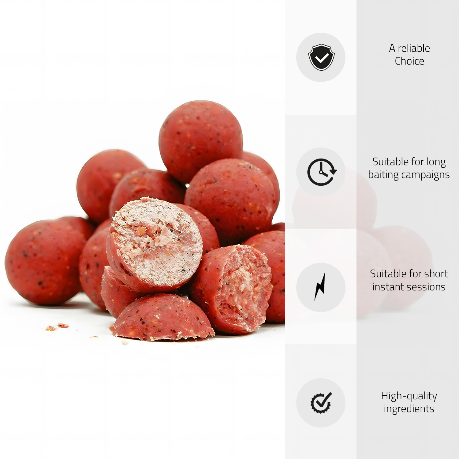 Tasty Baits Erdbeere | Boilie | 20mm | 10kg