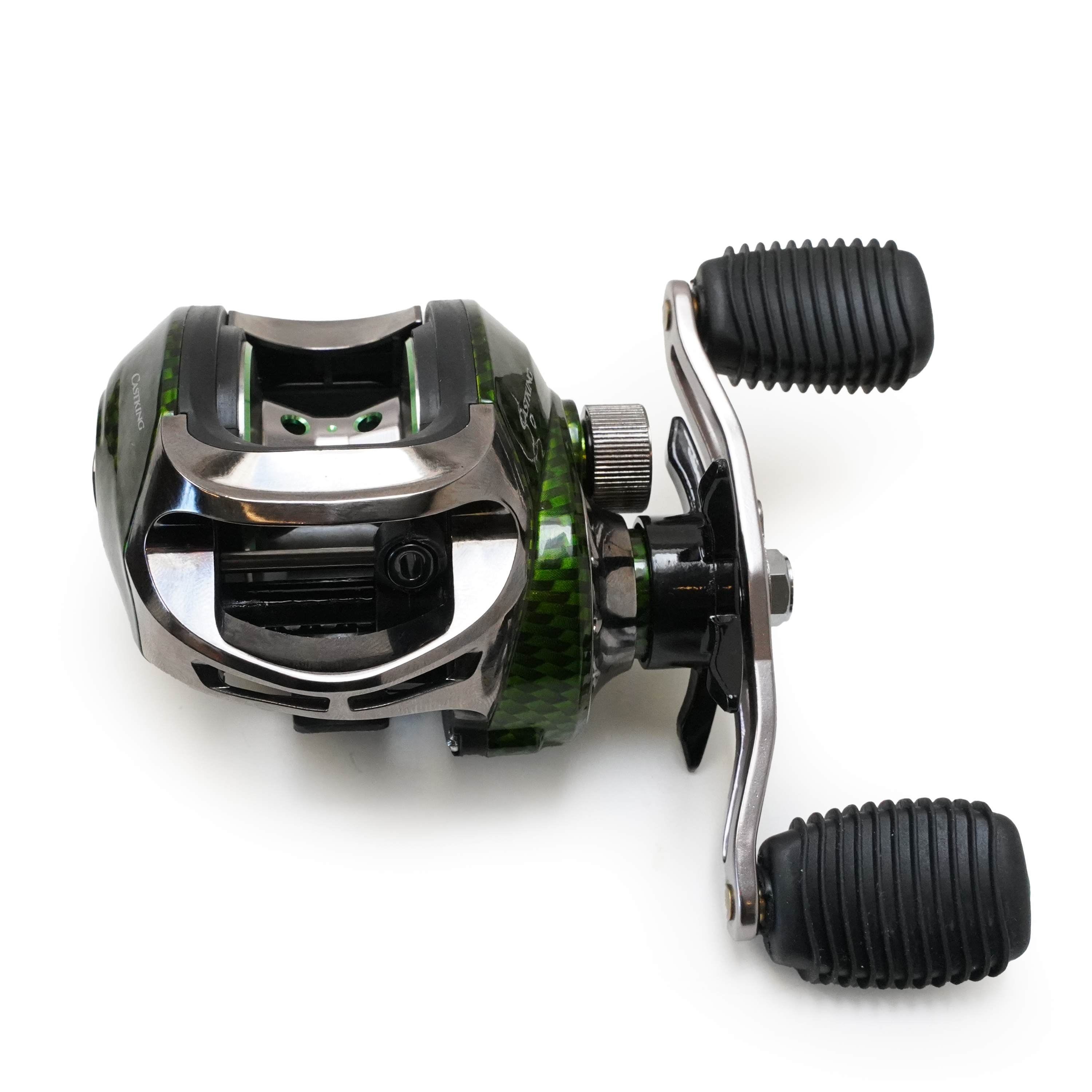 Traxis CastKing LH Baitcast Reel Carbon Green 