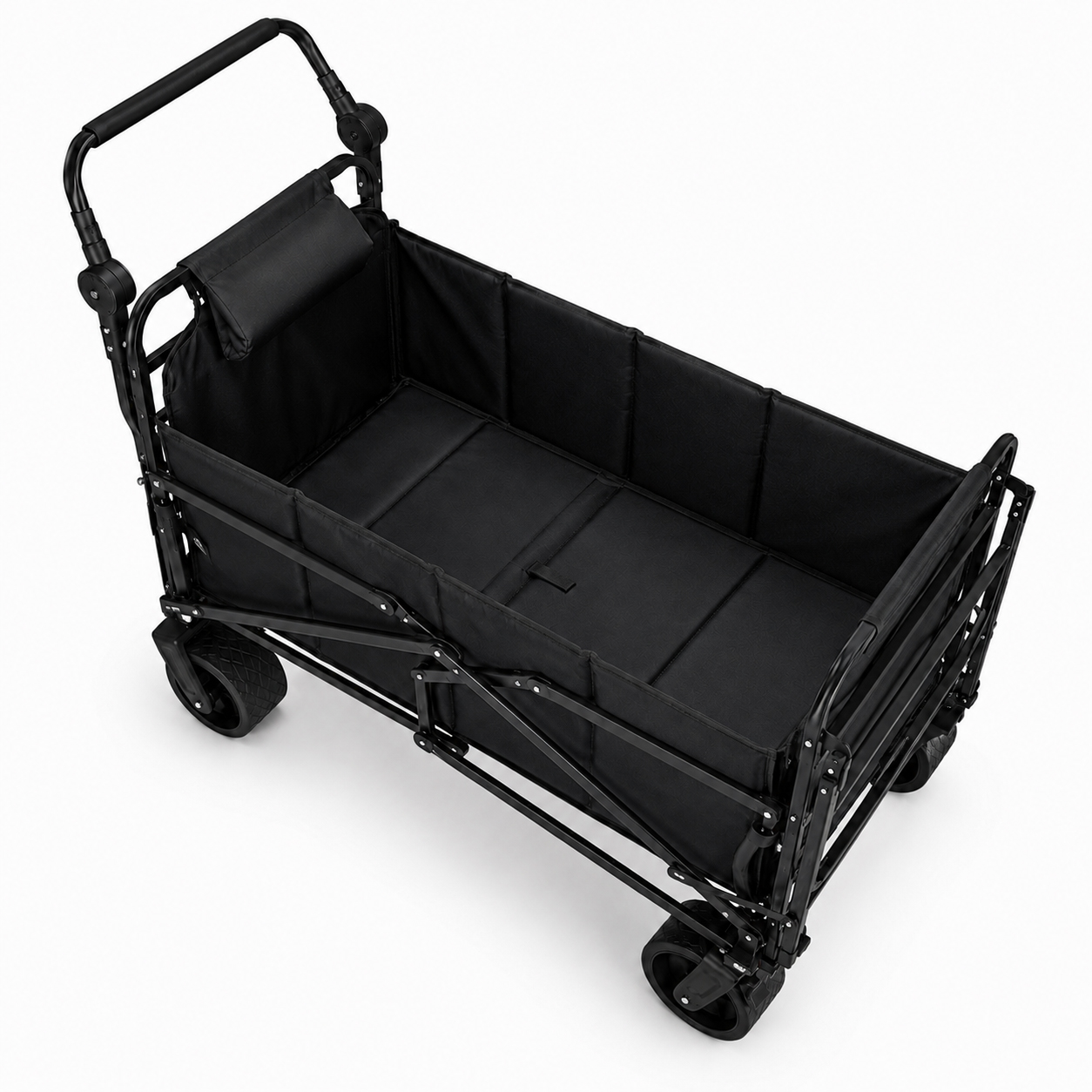 Eurocatch Folding wagon - Bedchair 400lbs - 85x53x74cm - Black