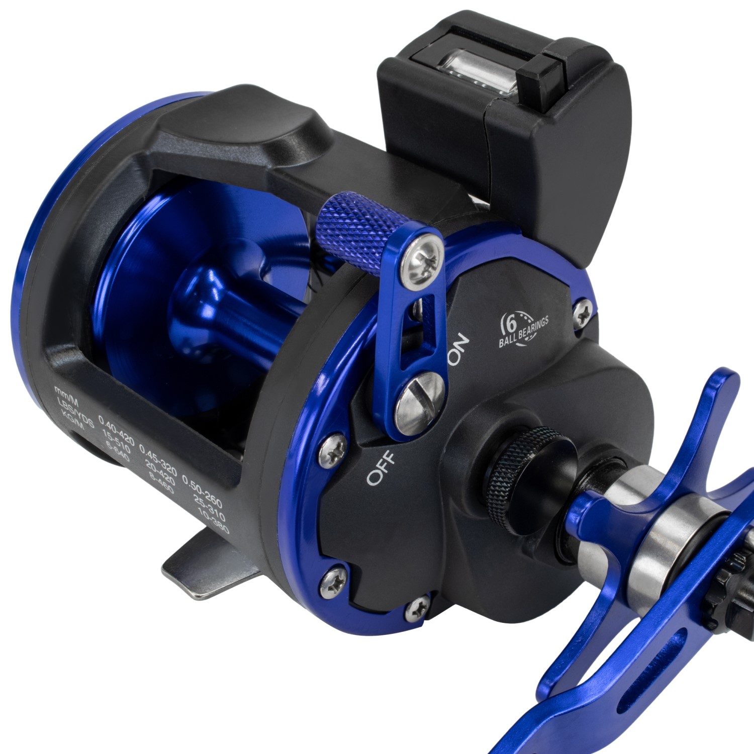 Eurocatch Fishing Beastcounter Reel 4301LH met Teller | Zeevis Reel