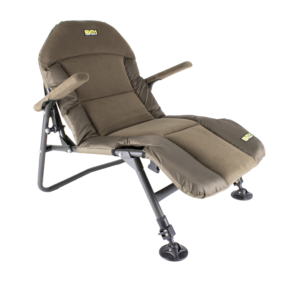 Faith Lounge Chair | Karper stoel | Struinstoel | visstoel | Fleece gevoerd 