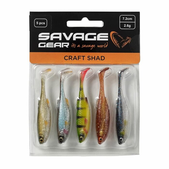 Savage Gear Craft Shad | Clear Water Mix | 10cm | 6g | 5 Stuks | Shad