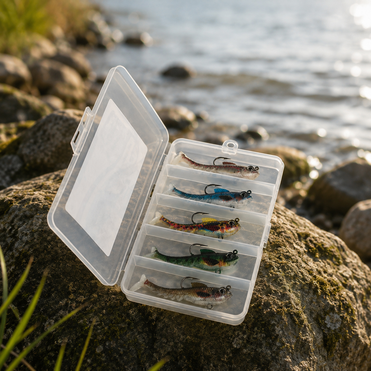 DLT LifeHybrid 10cm -13,5g Set 5pcs incl. Tackle Box