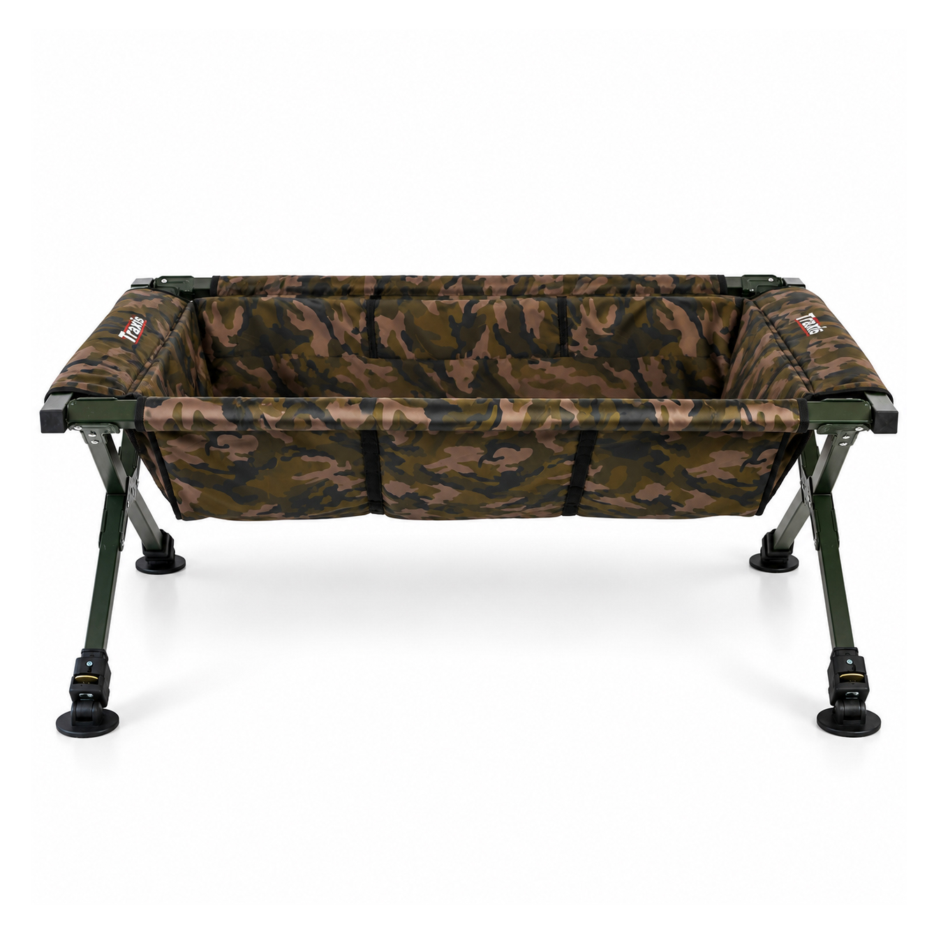 Traxis Camouflage | Cradle XXL | Abhakmatte | Klappbare Rahmen || Afm. L120 x B70 x H47cm